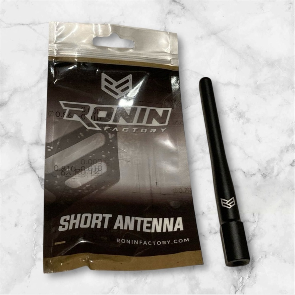 RONIN 4” SHORT ANTENNA FOR CHEVY SILVERADO & GMC‎ BLACK NEW